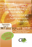 II. TEMARIO. CUERPO TECNICO HACIENDA. AGENCIA ESTATAL AD.TRIBUTARIA