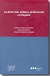 DIRECCIÓN PÚBLICA PROFESIONAL EN ESPAÑA
