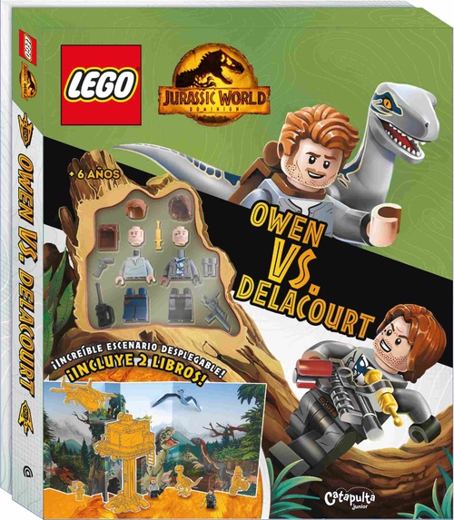 LEGO JURASSIC WORLD.  OWEN VS  DELACOURT