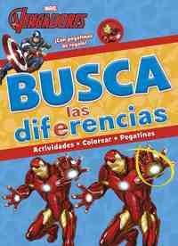 LOS VENGADORES. BUSCA LAS DIFERENCIAS. ACTIVIDADES CON PEGATINAS
