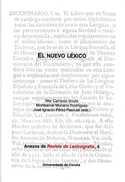 NUEVO LÉXICO, EL