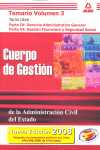 3. TEMARIO. CUERPO DE GESTION ADMINISTR. CIVIL DEL ESTADO. TURNO LIBRE