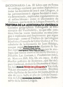 HISTORIA LEXICOGRAFÍA ESPAÑOLA