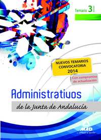 3. TEMARIO  ADMINISTRATIVOS DE LA JUNTA DE ANDALUCIA. TURNO LIBRE