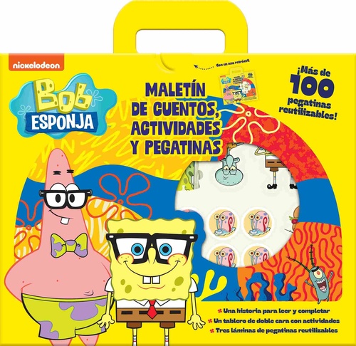 BOB ESPONJA. MALETÍN DE CUENTOS, ACTIVIDADES Y PEGATINAS