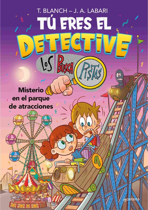 MISTERIO EN EL PARQUE DE ATRACCIONES. TÚ ERES EL DETECTIVE. LOS BUSCA PISTAS