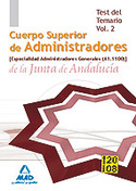 2. A1 1100. TEST. CUERPO SUPERIOR DE ADMINISTRADORES GENERALES.