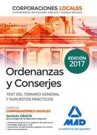 TEST TEMARIO Y SUPUESTOS PRACTICOS ORDENANZAS Y CONSERJES CORPORACIONES LOCALES