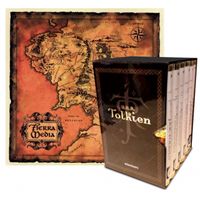 ESTUCHE TOLKIEN (6 VOLS.) SEÑOR DE LOS ANILLOS/HOBBIT/SIMARILLION/HIJOS DE HÚRIN+POSTALES+MAPA
