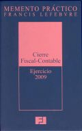 MEMENTO CIERRE FISCAL- CONTABLE. EJERCICIO 2009