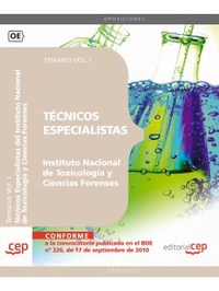 1. TÉCNICOS ESPECIALISTAS INSTITUTO NACIONAL DE TOXICOLOGÍA Y CIENCIAS