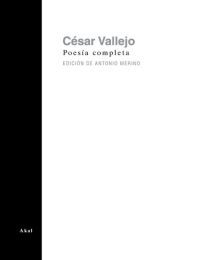 POESIA COMPLETA. CESAR VALLEJO