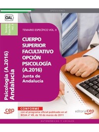 CUERPO SUPERIOR FACULTATIVO OPCION PSICOLOGIA (A.2016)