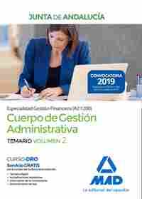CUERPO GESTIÓN ADMINISTRATIVA JUNTA ANDALUCÍA. ESPECIALIDAD GESTIÓN FINANCIERA (A2 1200) TEMARIO 2