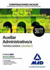 AUXILIAR ADMINISTRATIVO/A DE CORPORACIONES LOCALES. TEMARIO 2
