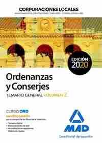 ORDENANZAS Y CONSERJES DE CORPORACIONES LOCALES. TEMARIO GENERAL VOLUMEN 2