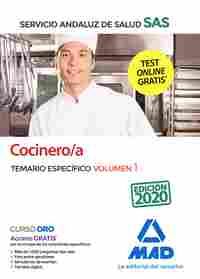 COCINERO/A DEL SERVICIO ANDALUZ SALUD TEMARIO ESPECIFICO 1