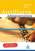 1. TEMARIO AUXILIARES ADMINISTRATIVOS AYUNTAMIENTO DE CADIZ