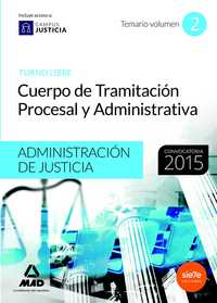 2. TEMARIO CUERPO DE TRAMITACIÓN PROCESAL Y ADMINISTRATIVA. TURNO LIBRE