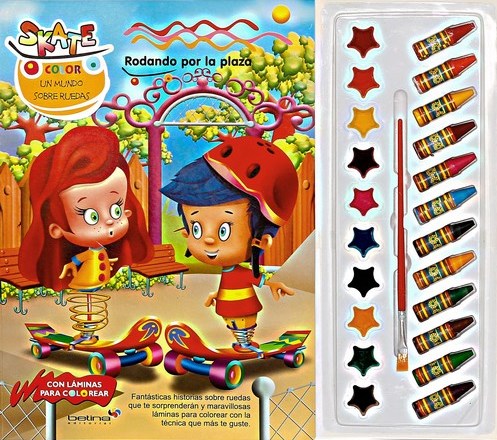 SKATE COLOR -RODANDO POR LA PLAZA