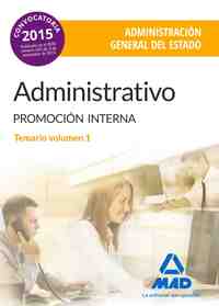 1.PROMOCION INTERNA. ADMINISTRATIVO ADMINISTRACIÓN GENERAL DEL ESTADO. TEMARIO