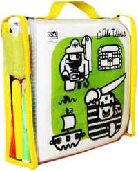 LIBRO DE PLASTICO CON ROTULADORES