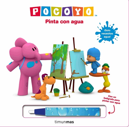 POCOYO. PINTA CON AGUA.