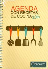 2016. AGENDA CON RECETAS DE COCINA