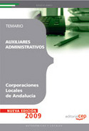 TEMARIO. AUXILIARES ADMINISTRATIVOS CORPORACIONES LOCALES DE ANDALUCIA