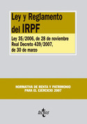 LEY Y REGLAMENTO DEL IRPF (LEY 35/2006, DE 28 DE NOV)
