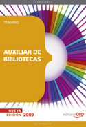 TEMARIO. AUXILIAR DE BIBLIOTECAS