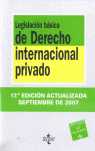 (17º) LEGISLACIÓN BÁSICA DE DERECHO INTERNACIONAL PRIVADO. SEP 2007