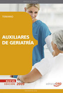 AUXILIARES DE GERIATRIA. TEMARIO