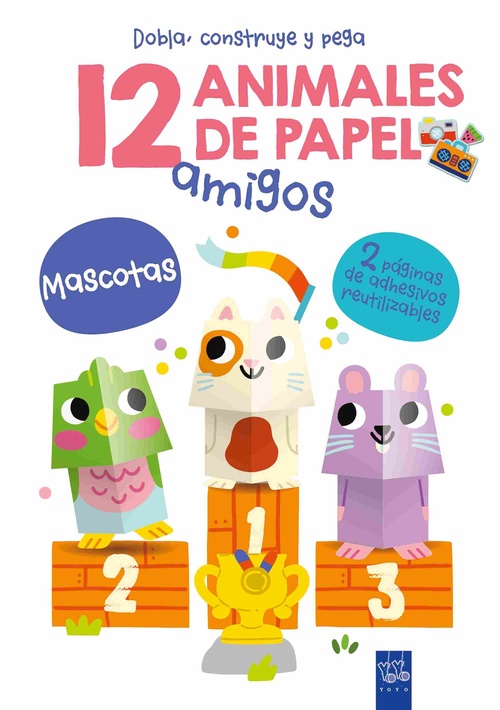 MASCOTAS. 12 ANIMALES DE PAPEL AMIGO