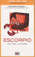 ESCORPIO. HOROSCOPO 2013