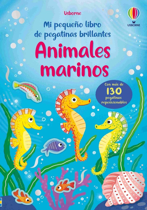 ANIMALES MARINOS. MI PEQUEÑO LIBRO DE PEGATINAS BRILLANTES
