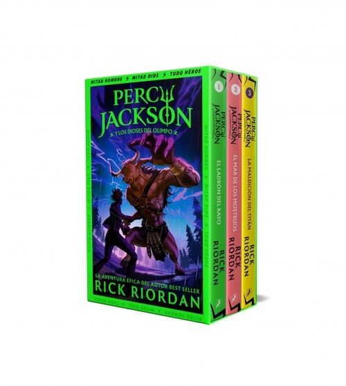 ESTUCHE PERCY JACKSON 1, 2 Y 3.