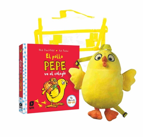 (PACK) EL POLLO PEPE VA AL COLEGIO + POLLO MOCHILA