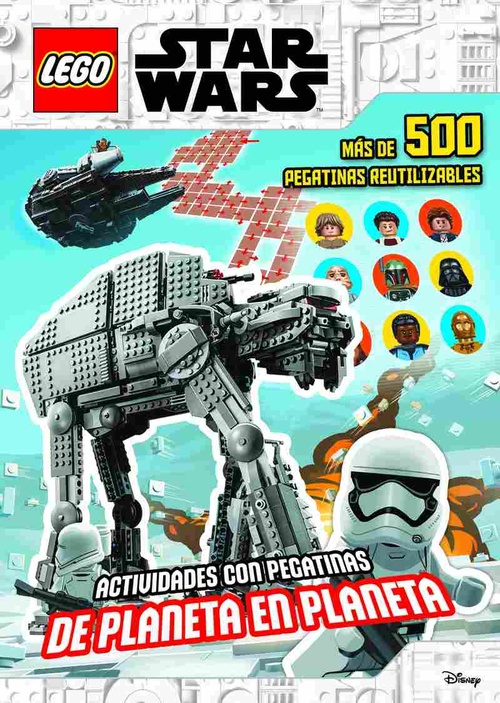 LEGO STAR WARS ACTIVIDADES CON PEGATINAS DE PLANETA EN PLANETA