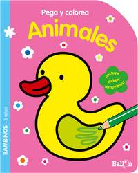 ANIMALES. PEGA Y COLOREA