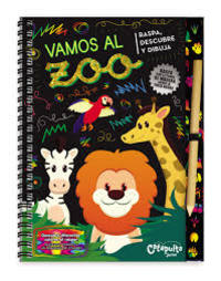 VAMOS AL ZOO. RASPA , DESCUBRE Y DIBUJA
