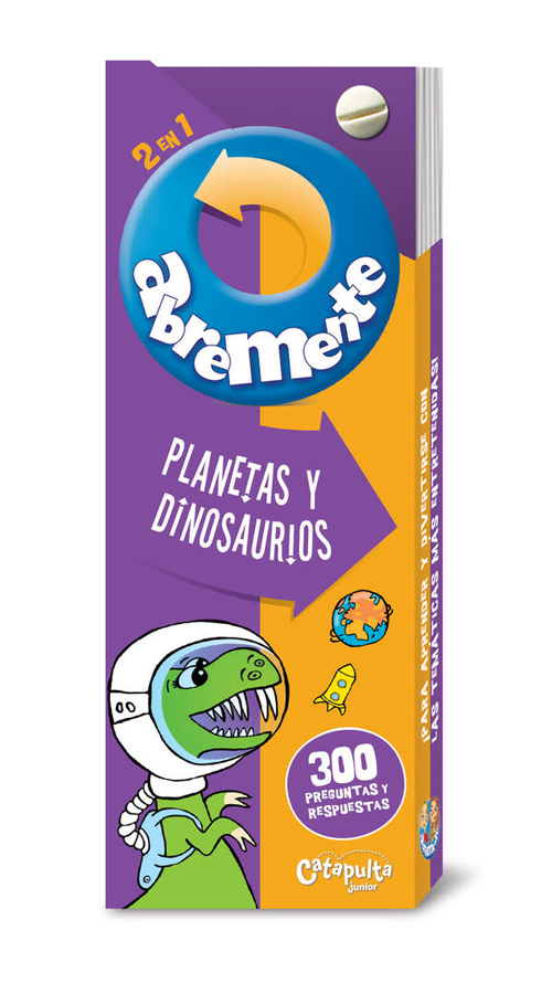 PLANETAS Y DINOSAURIOS. ABREMENTE 2 EN 1