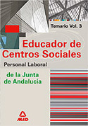 3. TEMARIO. EDUCADOR DE CENTROS SOCIALES JUNTA DE ANDALUCIA. PERSONAL
