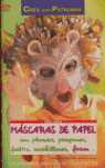MASCARAS DE PAPEL CON PLUMAS, POMPONES, FIELTRO