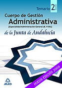 2. TEMARIO. CUERPO DE GESTION ADMINISTRATIVA (B. 1100) JUNTA ANDALUCIA