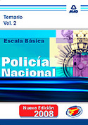 2. TEMARIO. POLICIA NACIONAL. ESCALA BASICA. 2008