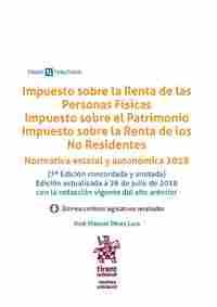 IMPUESTO SOBRE LA RENTA PERSONAS FISICAS / SOBRE EL PATRIMONIO / NO RESIDENTES (2018)