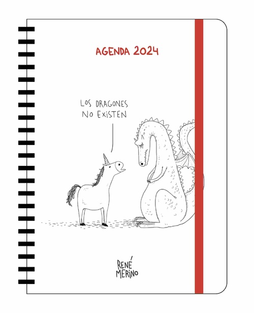 AGENDA ANUAL SEMANAL 2024 RENÉ MERINO. LOS DRAGONES NO EXISTEN