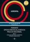 II. TEMARIO. POLICIA NACIONAL. ESCALA BASICA