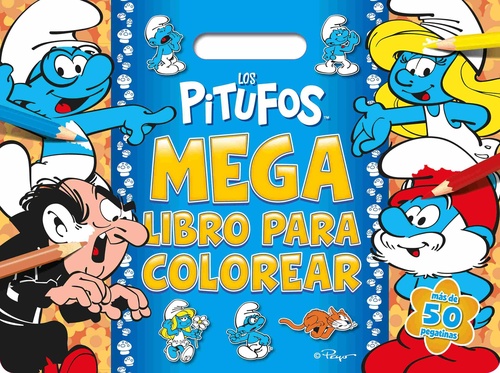 LOS PITUFOS. MEGA LIBRO PARA COLOREAR